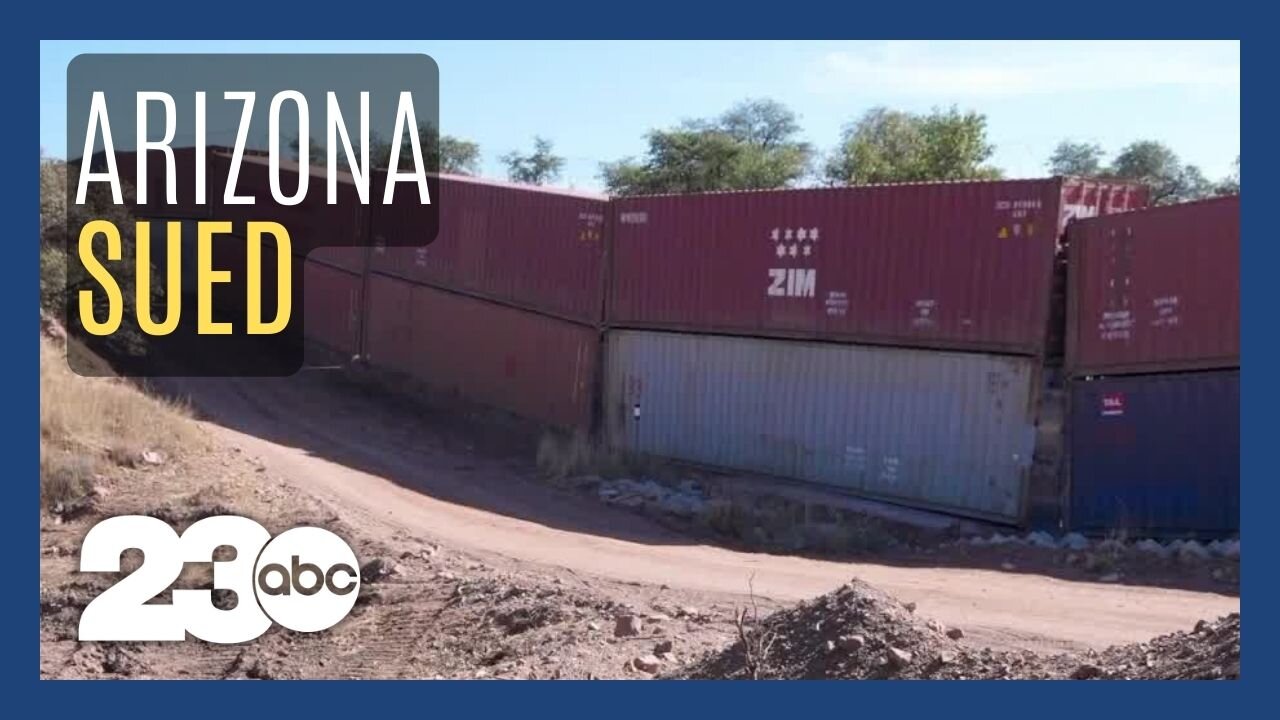 Biden administration sues AZ governor over makeshift 'border wall'