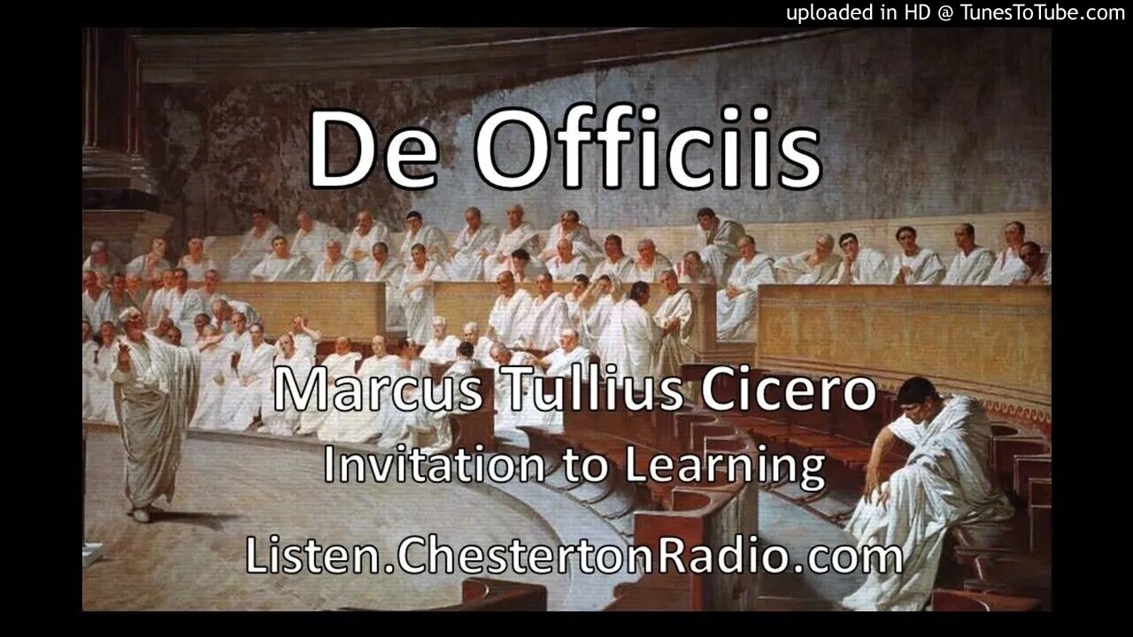 Cicero's "De Officiis" - On Duties - Invitation to Learning