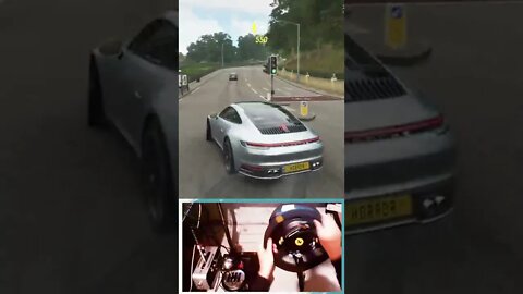 Roundabout in my Porsche 911 Carrera - Forza Horizon 4 #shorts