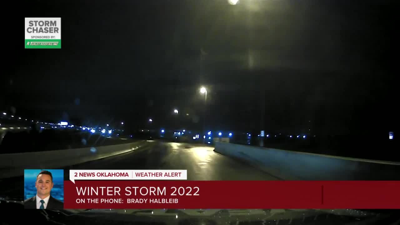 Brady Halbleib: Tracking roads conditions in Tulsa