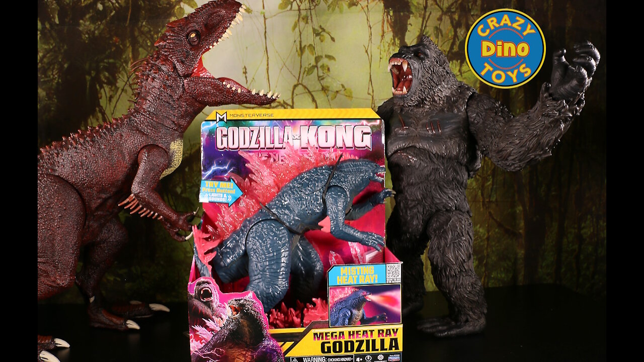 New Godzilla X Kong The New Empire Toys unboxed Mega Heat Ray Godzilla Vs King Kong Battle