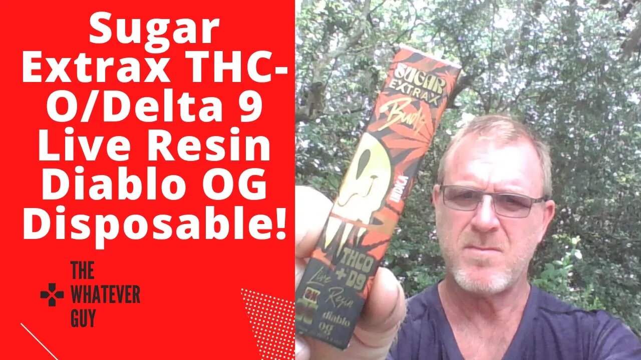 Sugar Extrax THC-O/Delta 9 Live Resin Diablo OG Disposable!