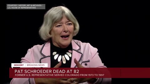 Former Rep. Pat Schroeder, pioneer for women's rights, dies