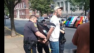 Christian Man ARRESTED For Quoting Bible On A Public Street In PA During Pride Rally