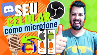 Como usar o CELULAR como MICROFONE no PC 2022 (WO Mic)