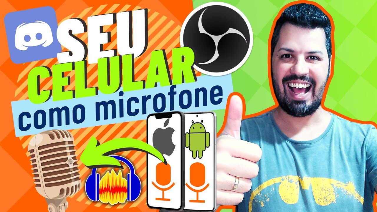 Como usar o CELULAR como MICROFONE no PC 2022 (WO Mic)