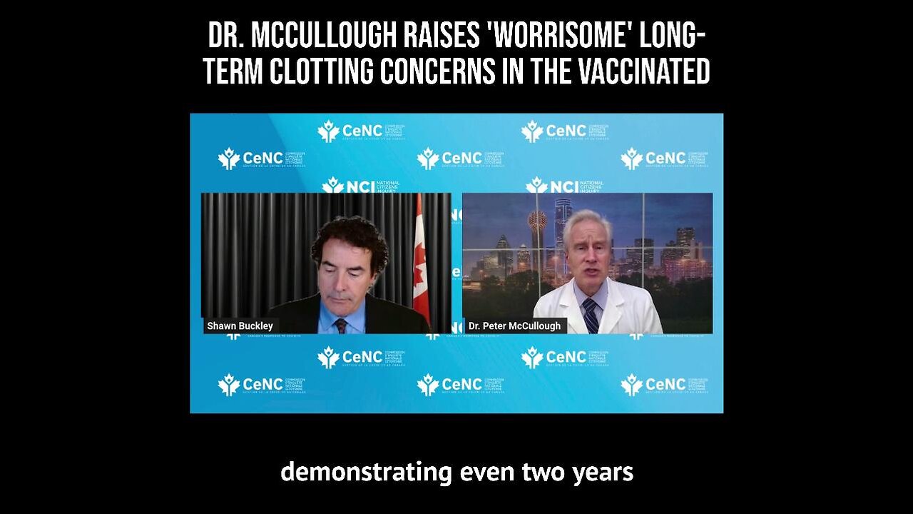 Dr Peter McCullough Raises ‘Worrisome’ Long-Term Clotting Concerns in the Vaccinated - Spike Support Formula may help!