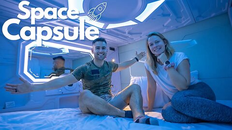 Sleeping in a Futuristic Capsule Hotel inside Bangkok Airport