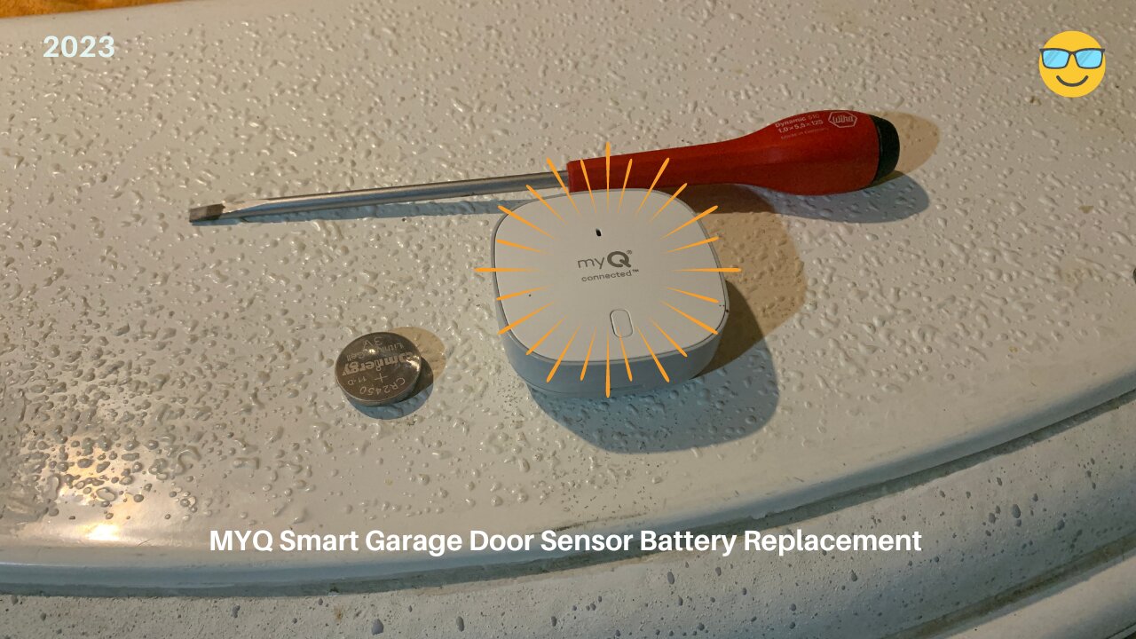 MYQ Smart Garage Door Sensor Battery Replacement #chamberlain