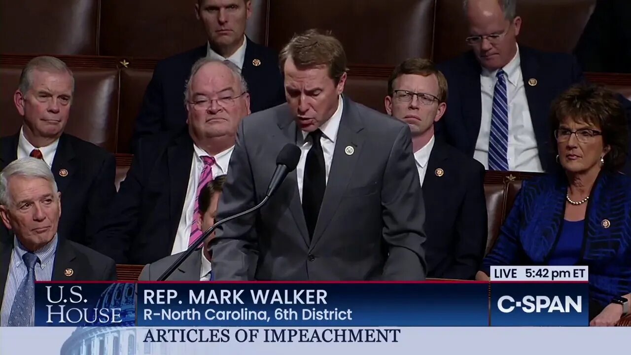 👀 Rep. Mark Walker Gives Floor Speech Ahead of Sham Impeachment Vote