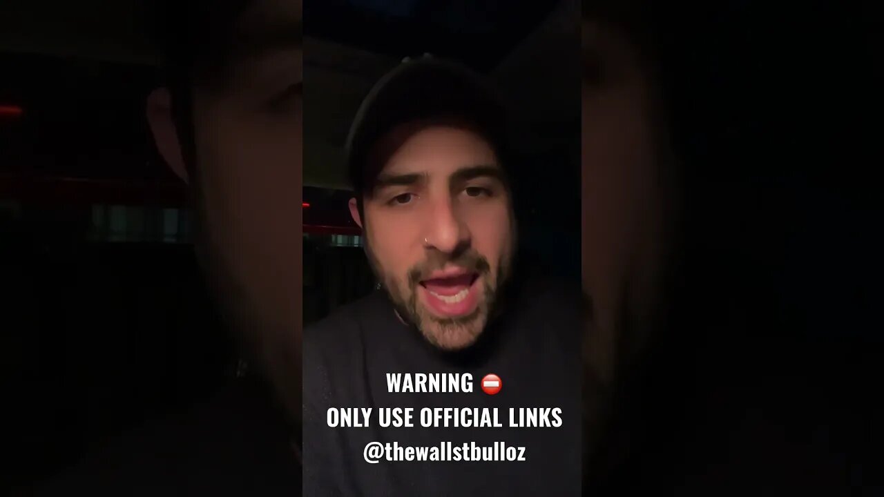 Urgent Warning ⚠️ Scammers Pretending To Be Me! My official account is @thewallstbulloz #shorts