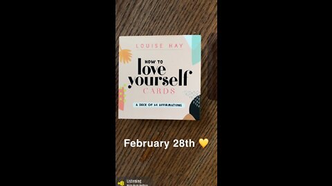 February 28th oracle card: listen