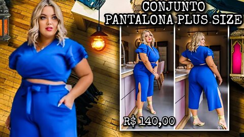 🛑 CONJUNTO PANTALONA PLUS SIZE