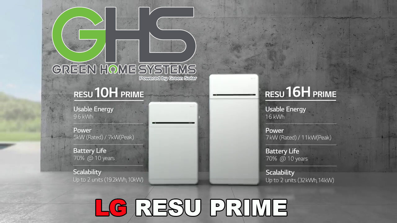 Green Home Systems Introduces LG Home Battery RESU Prime