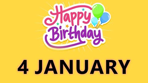 Happy Birthday to All who have Birthday on 04 January - Birthday Wish From Birthday Bash