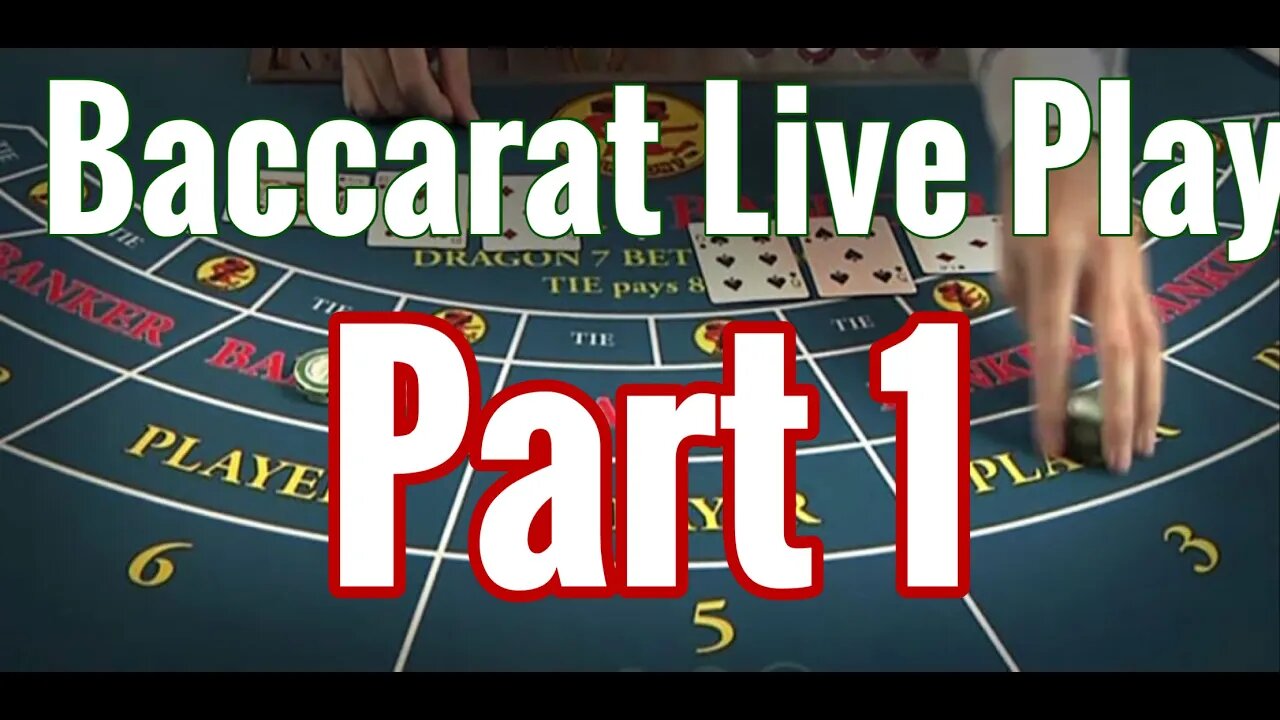 How To Win at Baccarat || Live Play