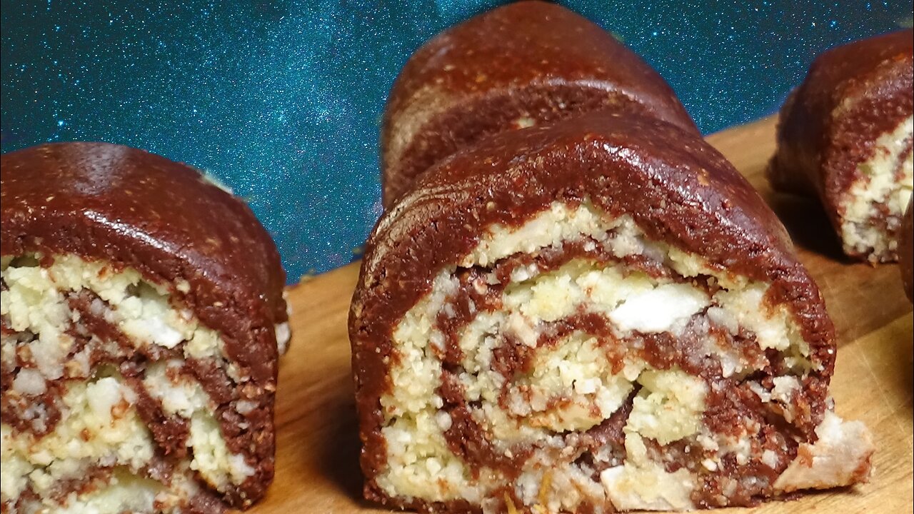 No-Bake Swiss Rolls / No Sugar / Vegan Low-Calorie Dessert