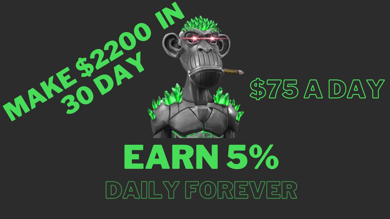Quantum Ape Club|HOW TO MAKE $75 A DAY|#passiveincome #defi #hyip #bitcoin #crypto #quantumapeclub