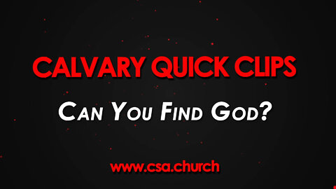 Can You Find God?