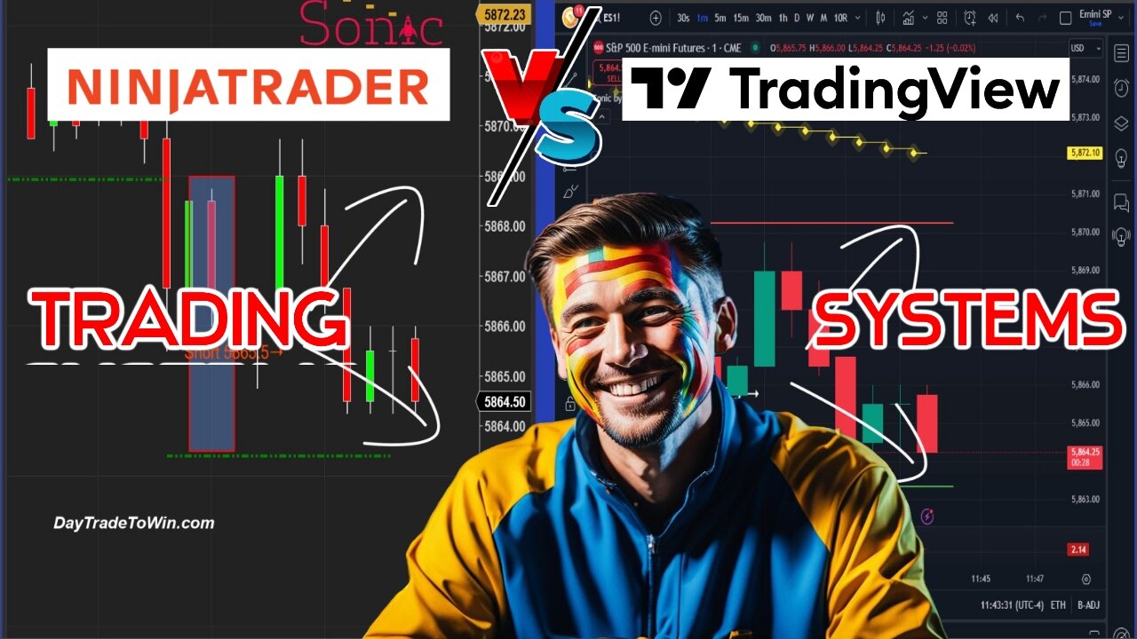 TradingView compared to Ninja Trader Using Sonic System