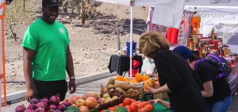 Farmers market at Cornerstone Park promotes wellness