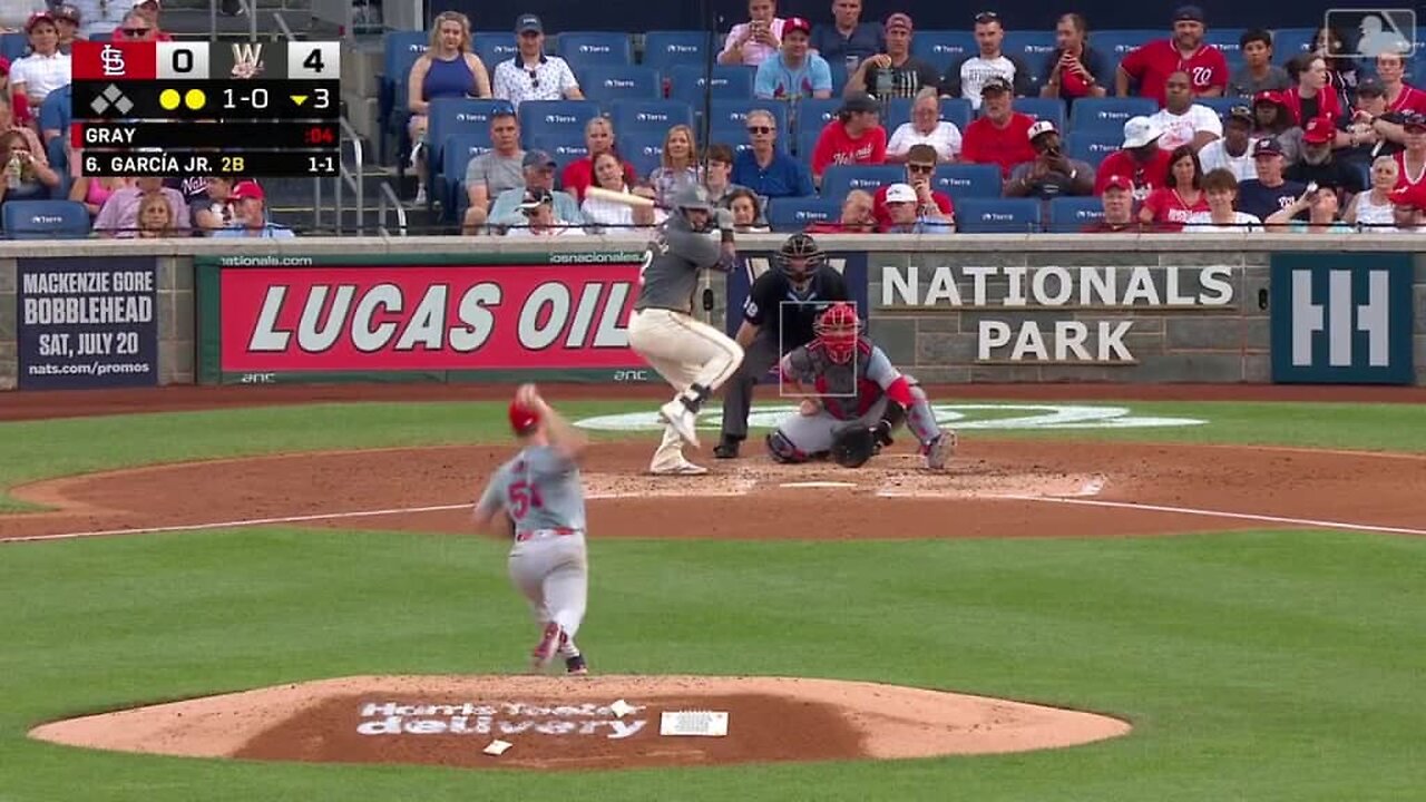 MLB Luis García Jr. crushes a home run