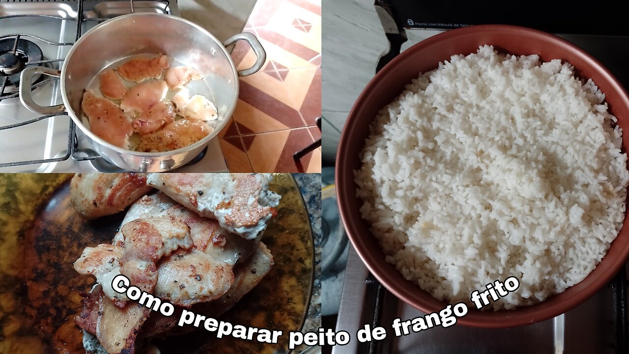 Como fazer peito de frango frito 😋