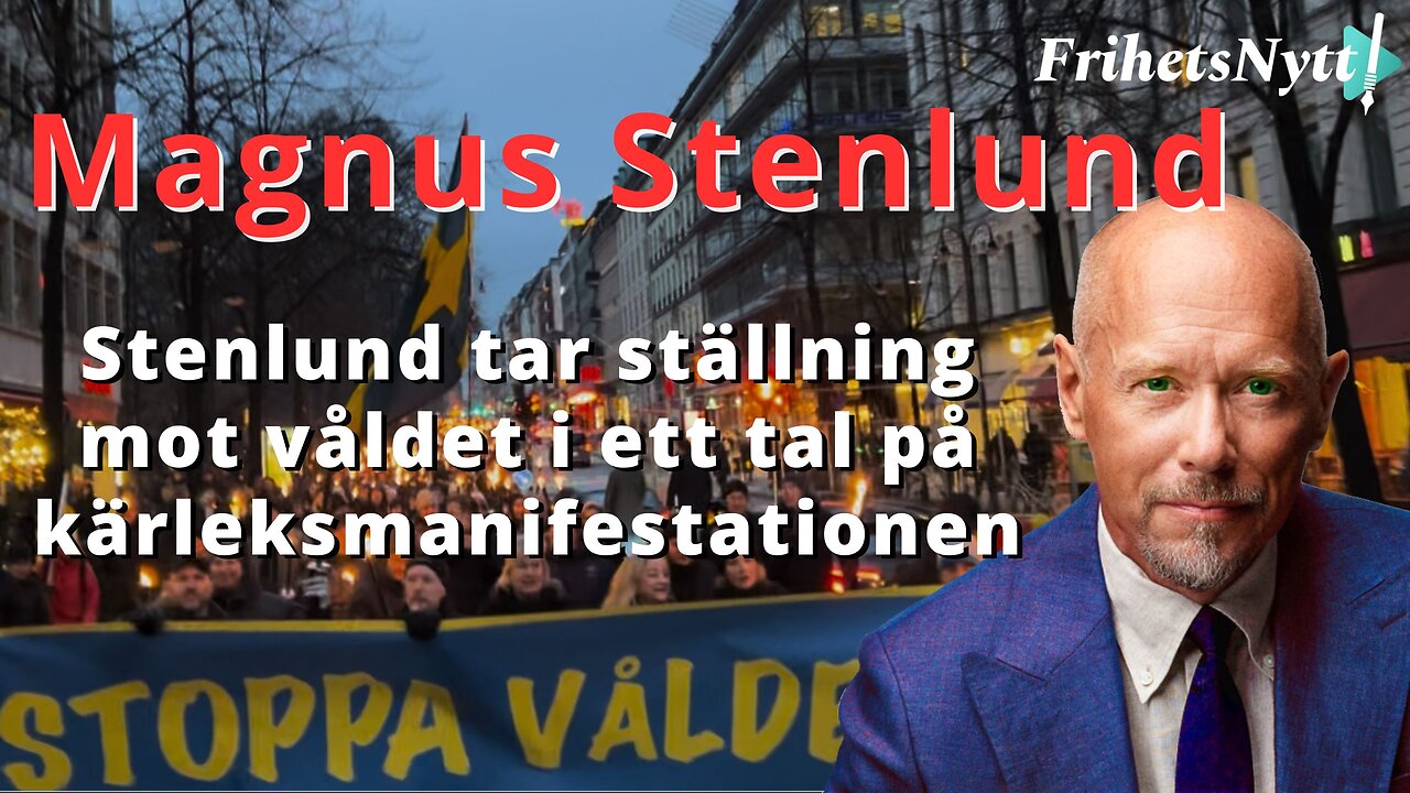"Våldet måste upphöra!" - Magnus Stenlunds tal på Kärleksmanifestationen