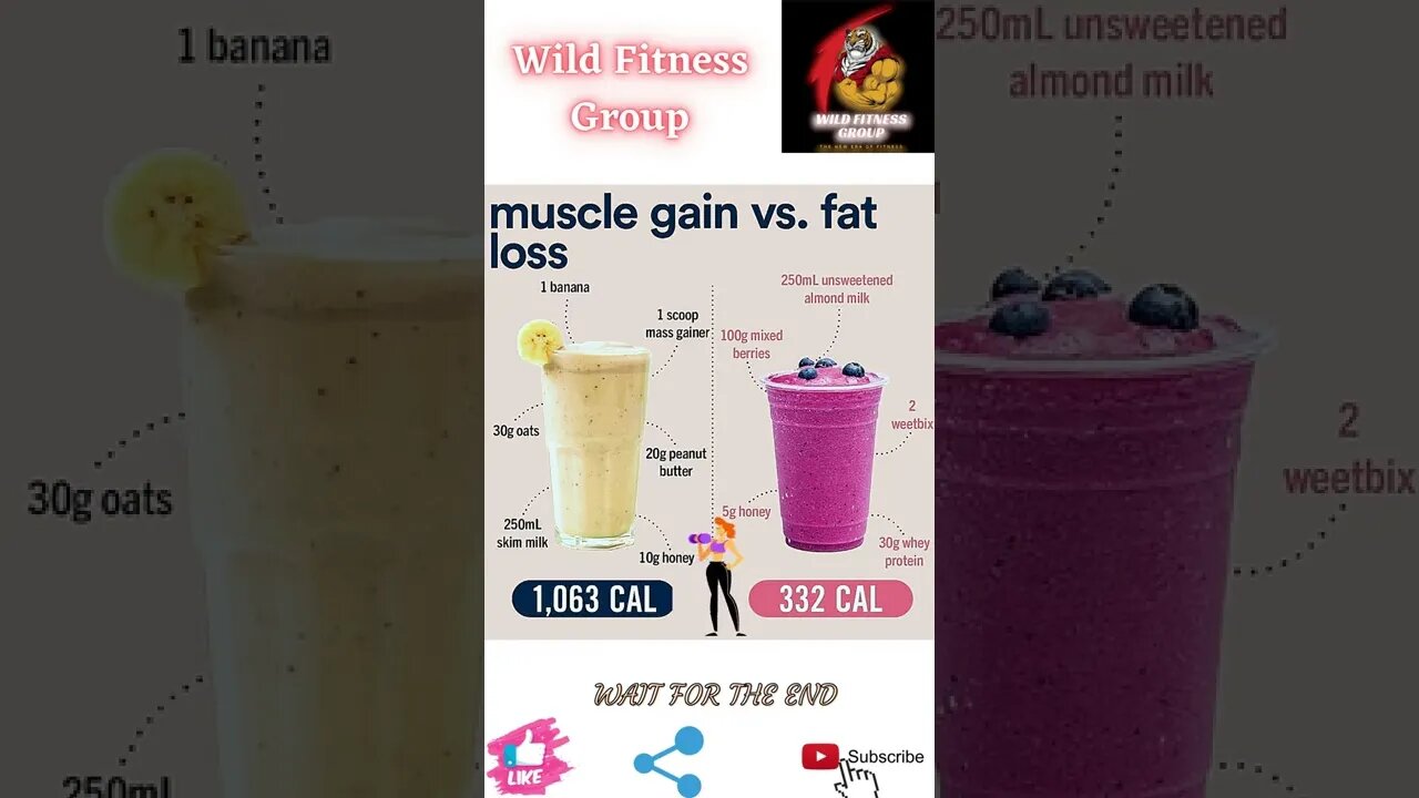 🔥Muscle gain vs fat loss🔥#shorts🔥#wildfitnessgroup🔥8 June 2022🔥