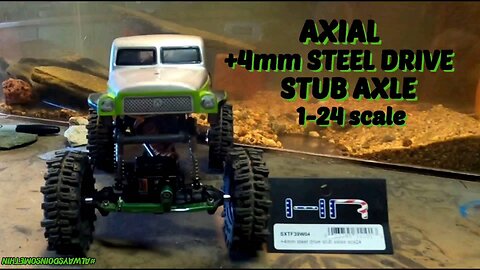 Installing +4 steel axles scx24