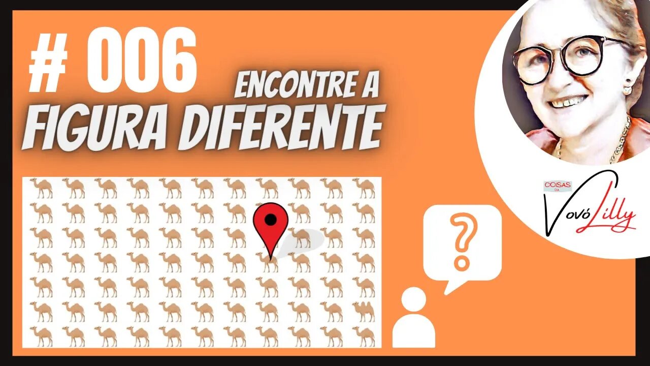 ENCONTRE A FIGURA DIFERENTE | # 006 | FIND THE DIFFERENT FIGURE