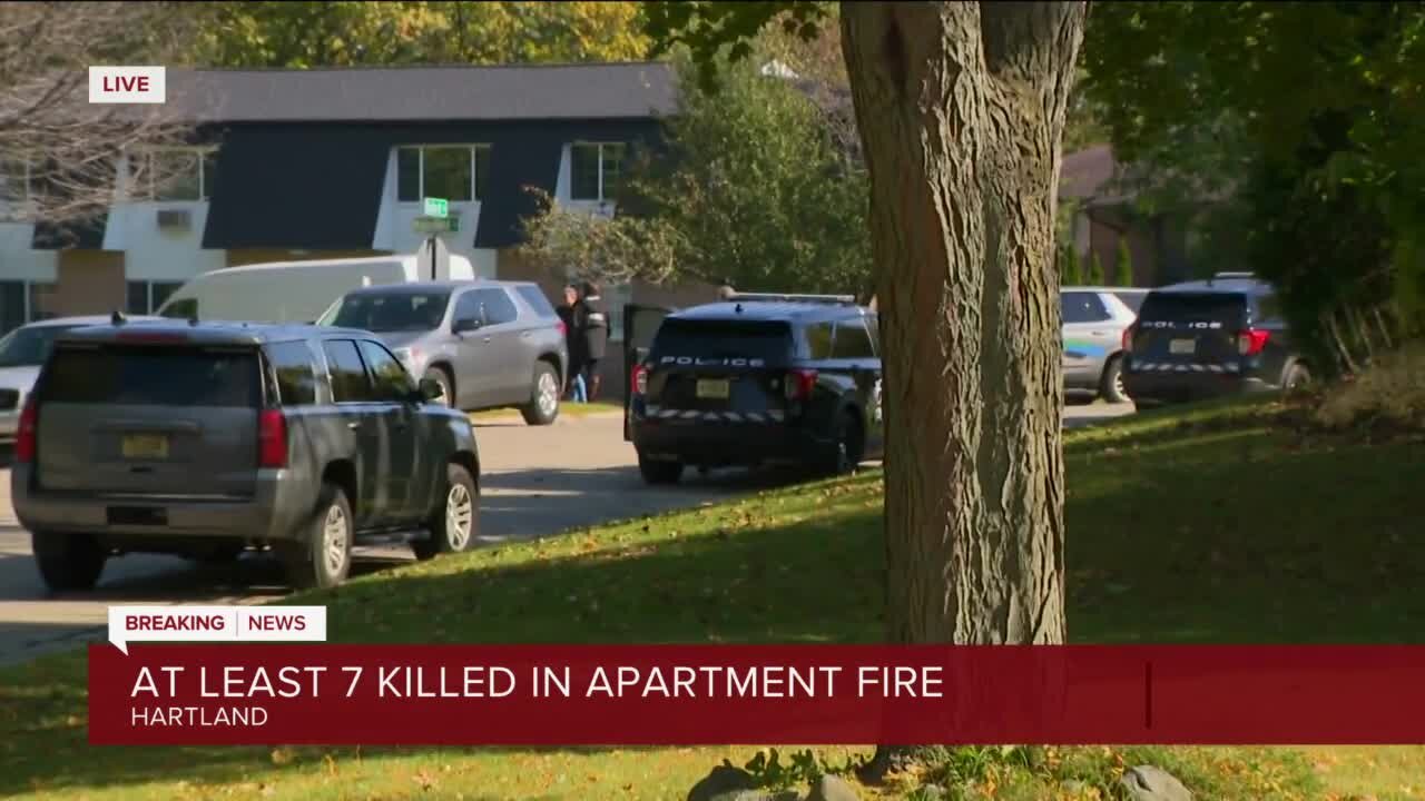 Children among survivors of apartment fire in Hartland