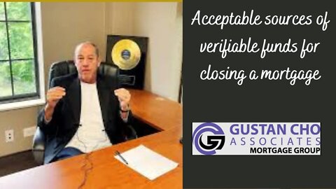 Acceptable sources of verifiable funds for closing a mortgage