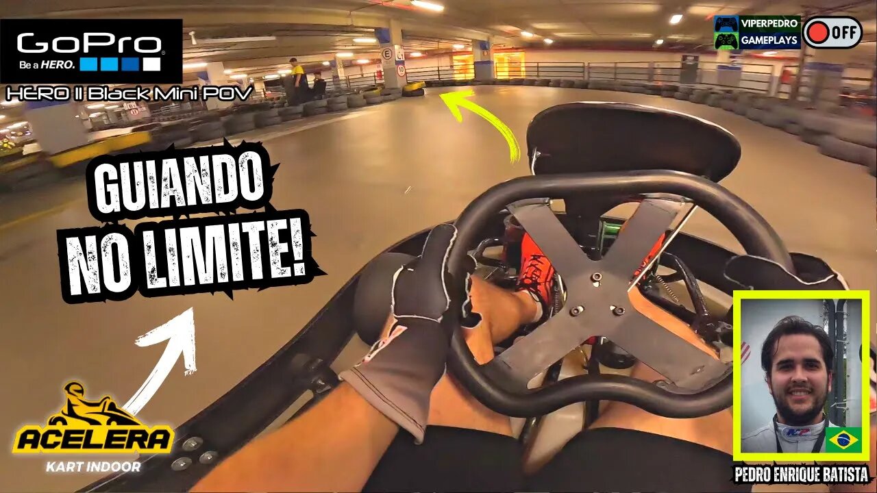 VOANDO BAIXO no ACELERA KART! DESTRUÍ MEU MELHOR TEMPO DE VOLTA! | KART INDOOR (30/09/23)