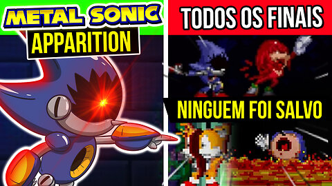 HISTORIA de Metal Sonic Apparition e todos os FINAIS 😈