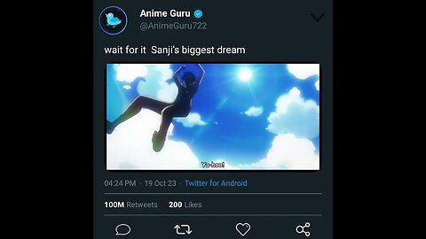 Sanji's biggest dream #sanji #onepiece