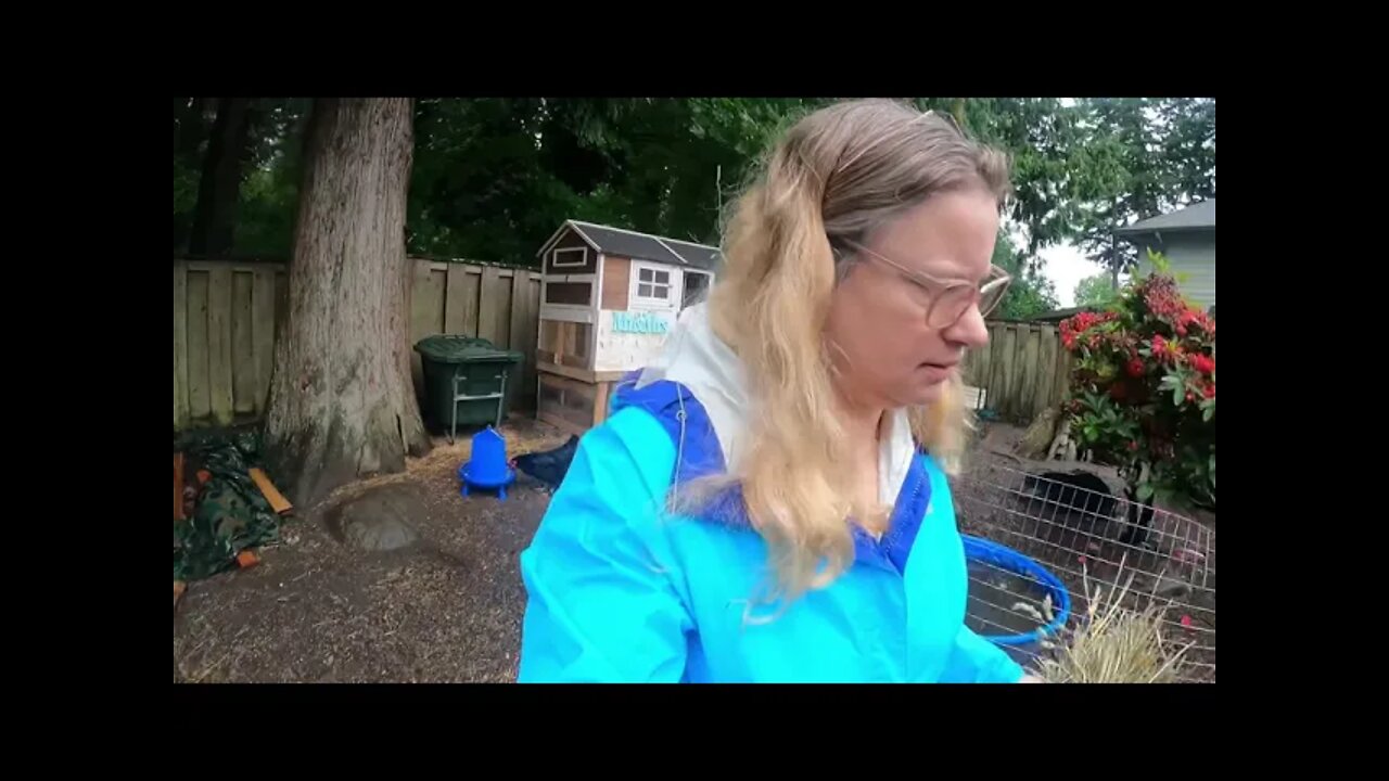 Downpour on Sunday morning make's chores extra special