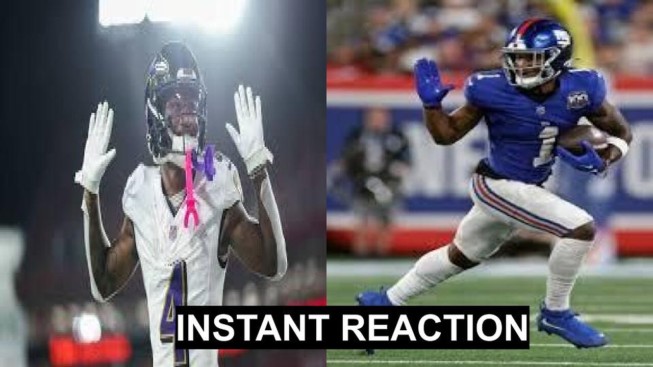 INSTANT REACTION: RAVENS AT GIANTS