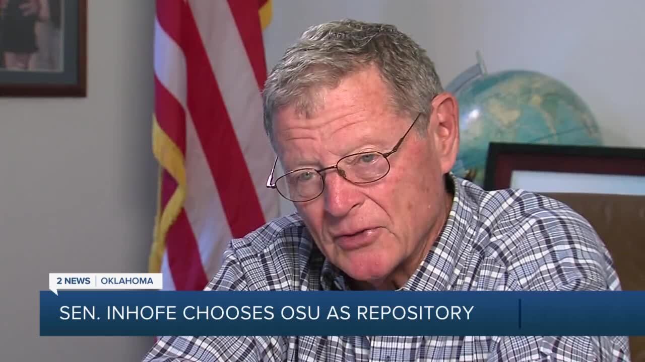 U.S. Sen. Inhofe chooses OSU as repository