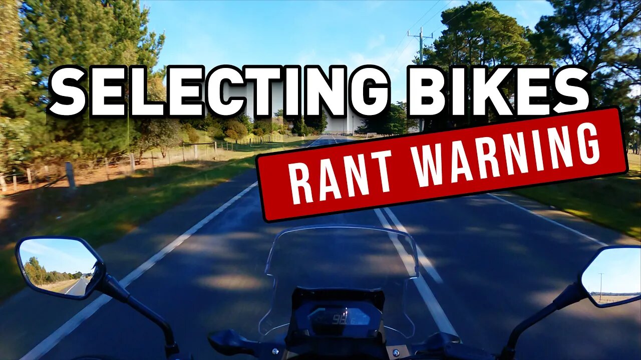 How I select comparison bikes.