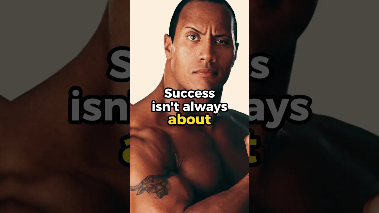 The Rock's Definition of Success! #secrettosuccess #dwaynejohnson #dailydoseofpositivity