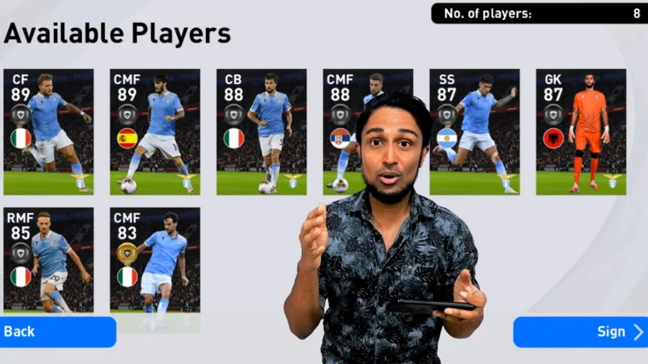 Club Selection: LAZIO PACK OPENING | PES 2021 MOBILE