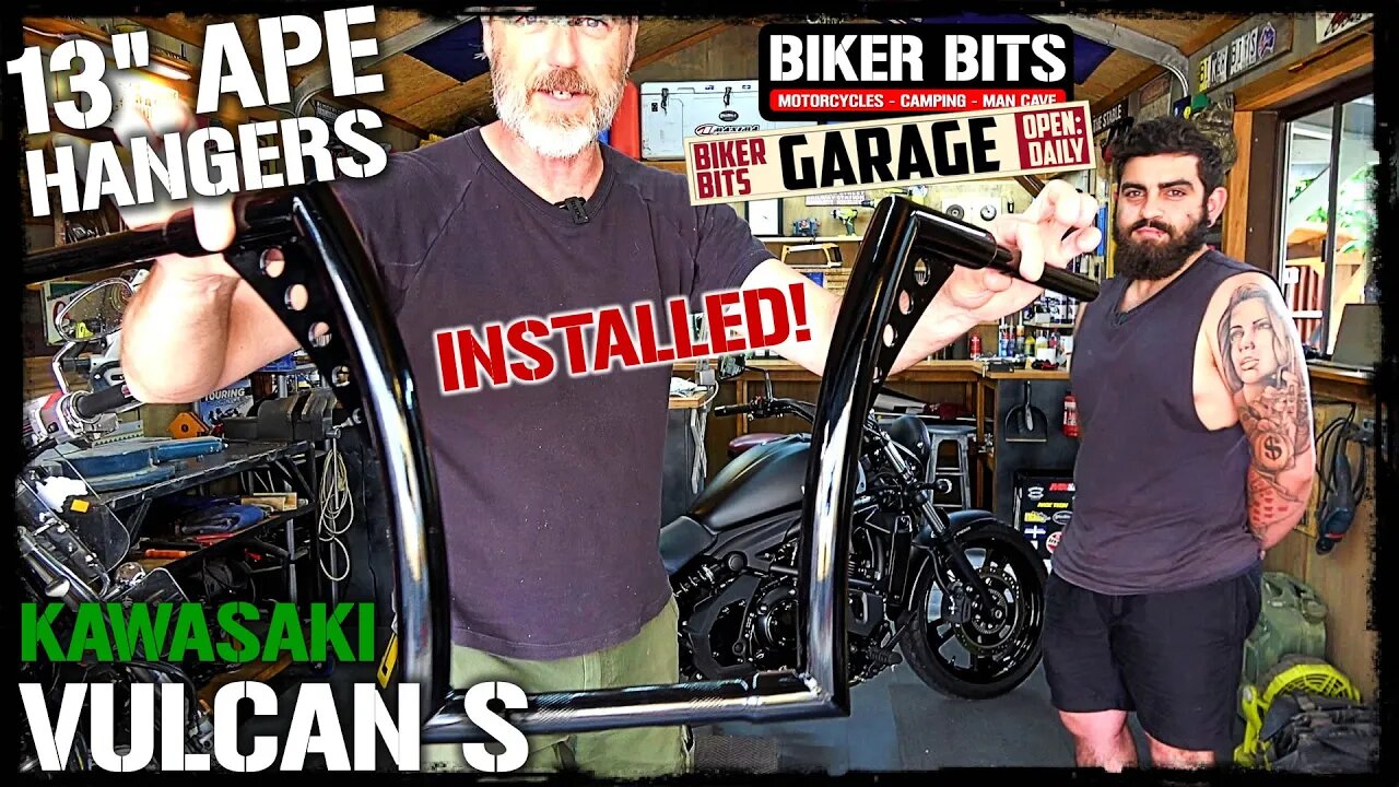 Kawasaki Vulcan S 13" Ape Hangers Installed!