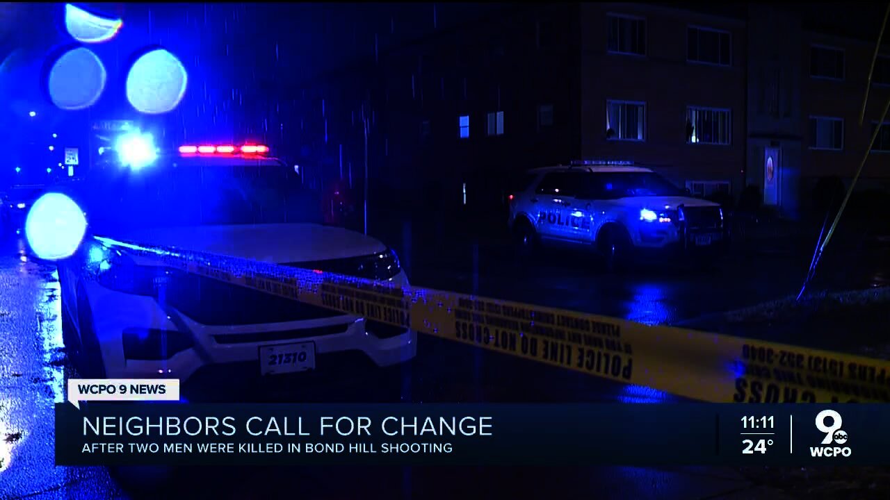 Neighbors call for change after two men were killed in Bond Hill shooting