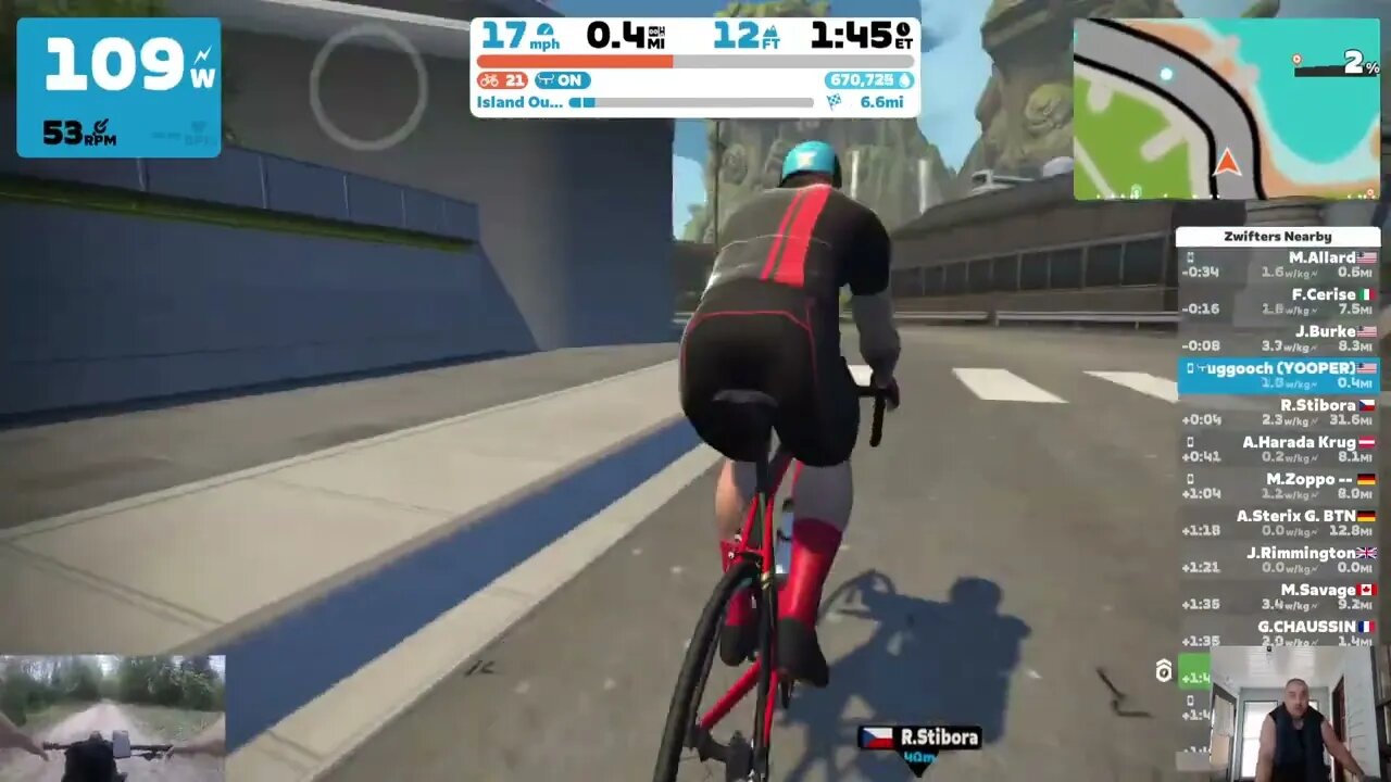 Zwift - Island Outskirts in Makuri Islands