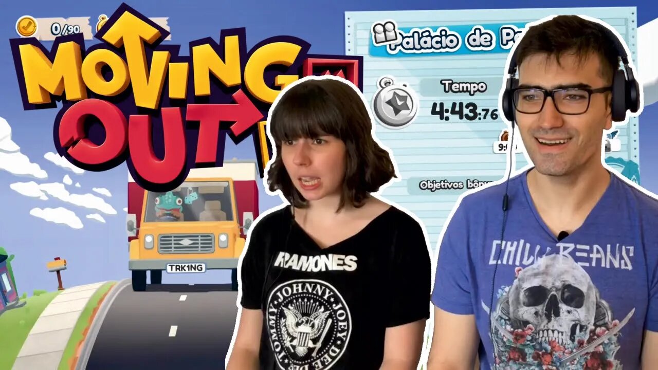 Testando jogo Moving Out - Coop local