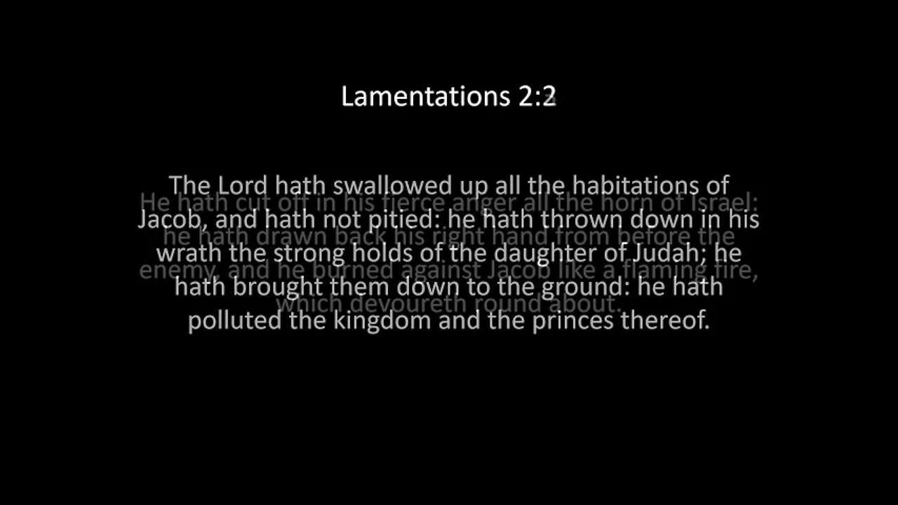 Lamentations Chapter 2