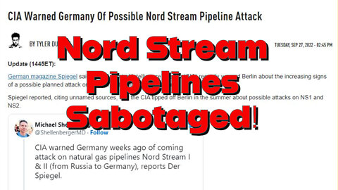 Nord Stream Pipelines Sabotaged between Germany and Russia!