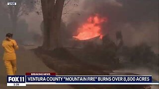 Ventura County, CA: DEW/Wildfire Out Of Control, Burning Houses, Evacuations, 9000 Acres! Carol, NLT