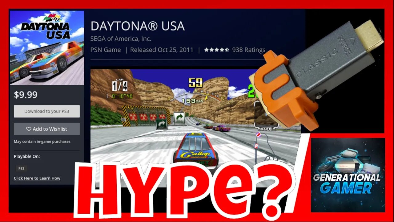 Is the Marseille mClassic All Hype? (Daytona USA on PlayStation 3)